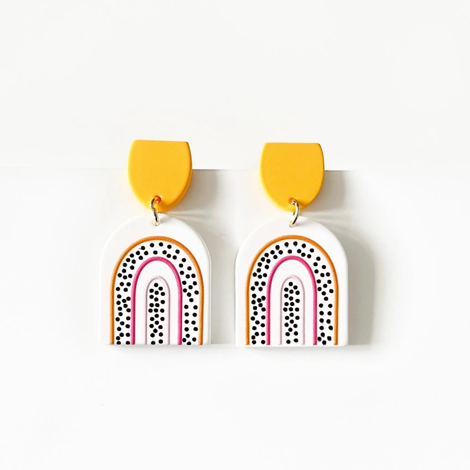 Ruby Arch Earrings