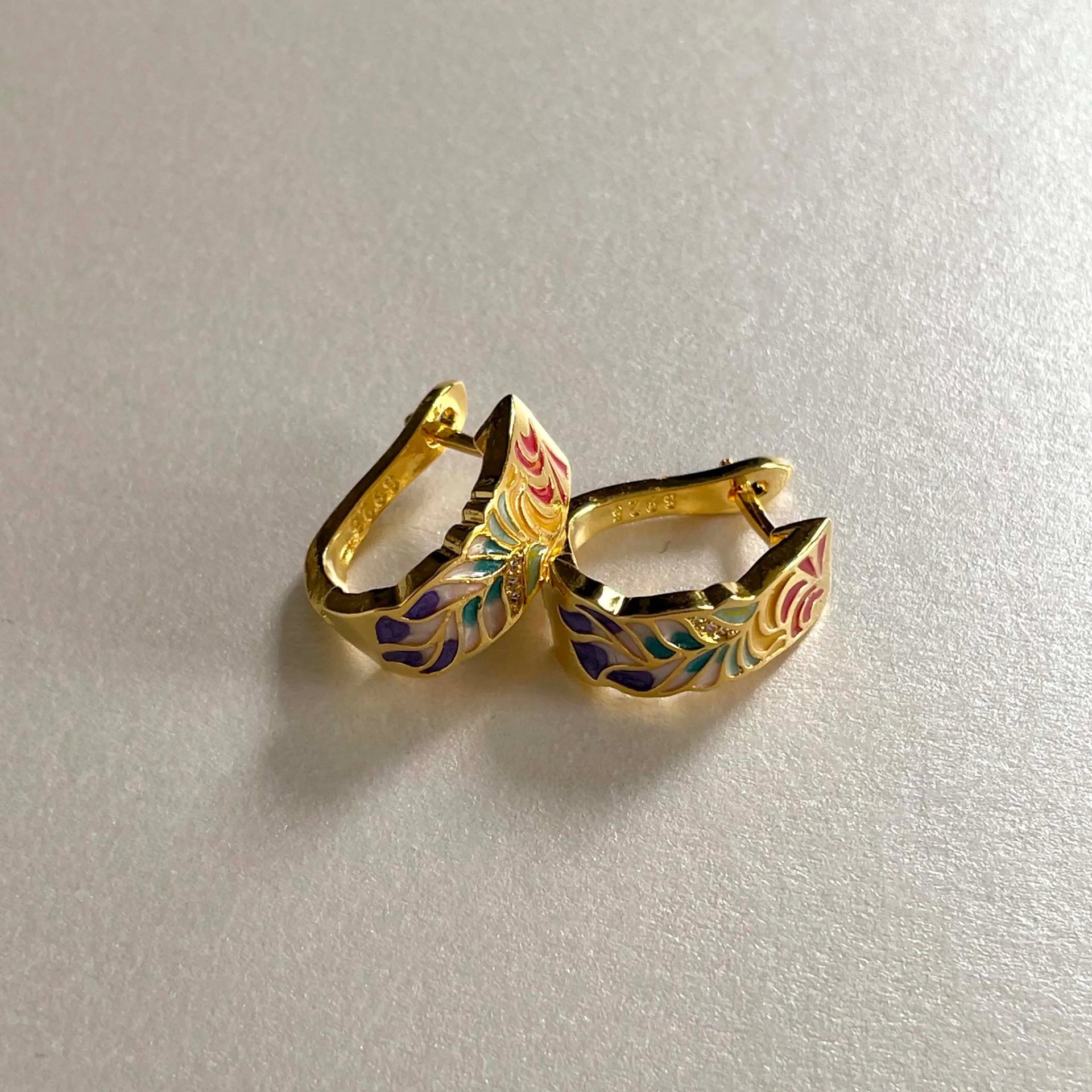 Francesca Tone Enamel Earrings
