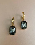 Rani Luxe 18k Gold Plated Smoke Jewel Earrings