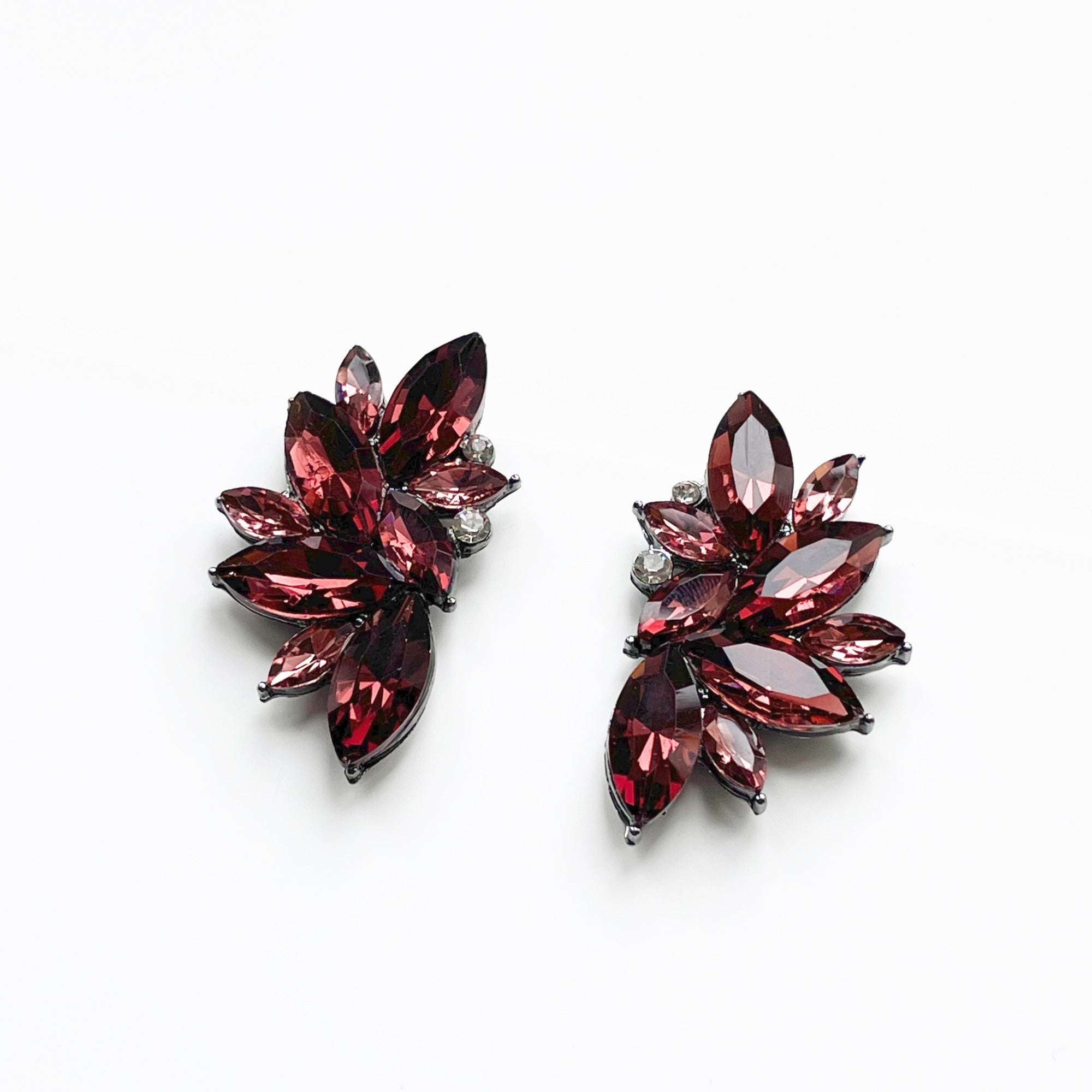 Amalia Rhinestone Flare Earrings