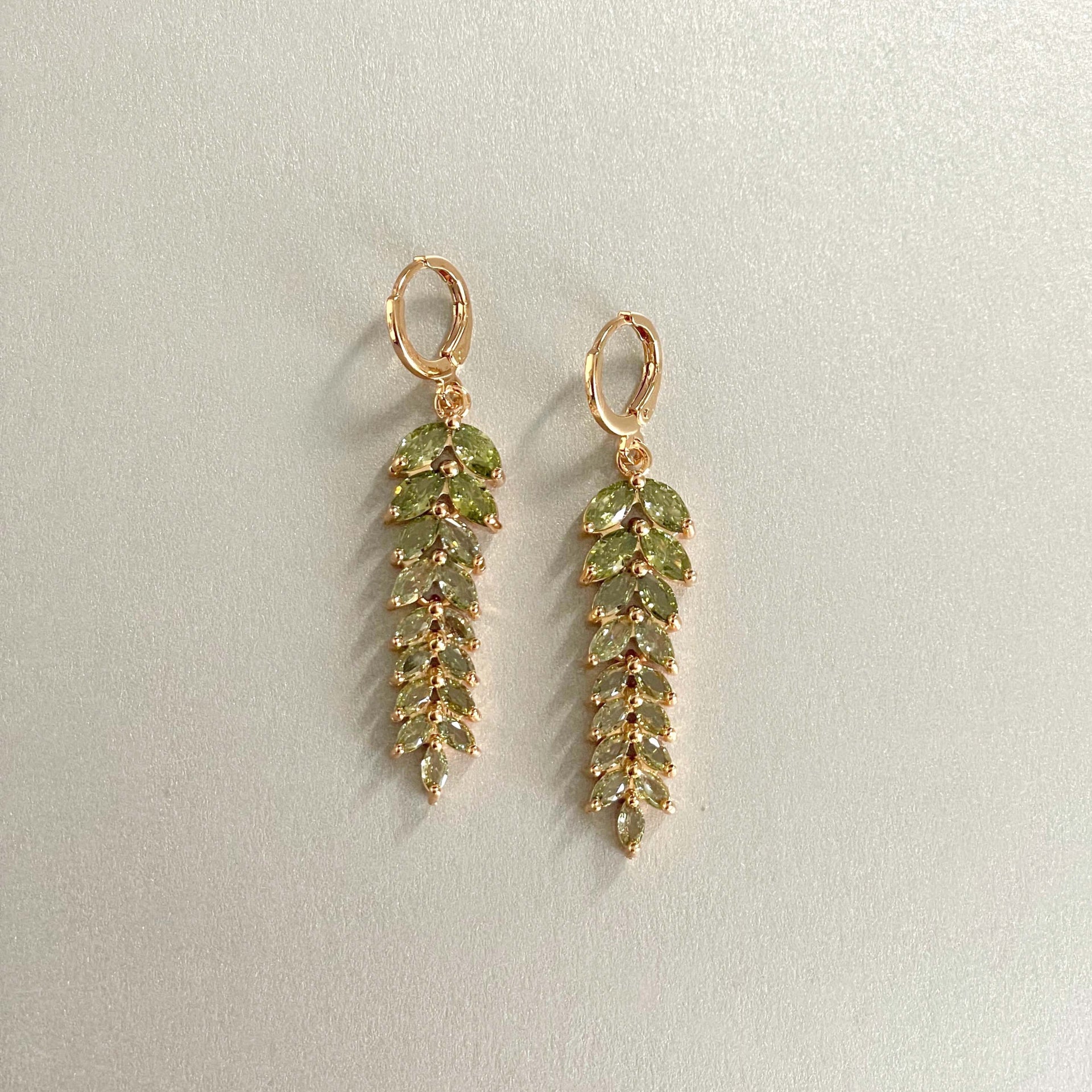 Celestina Jewelled Feather Earrings