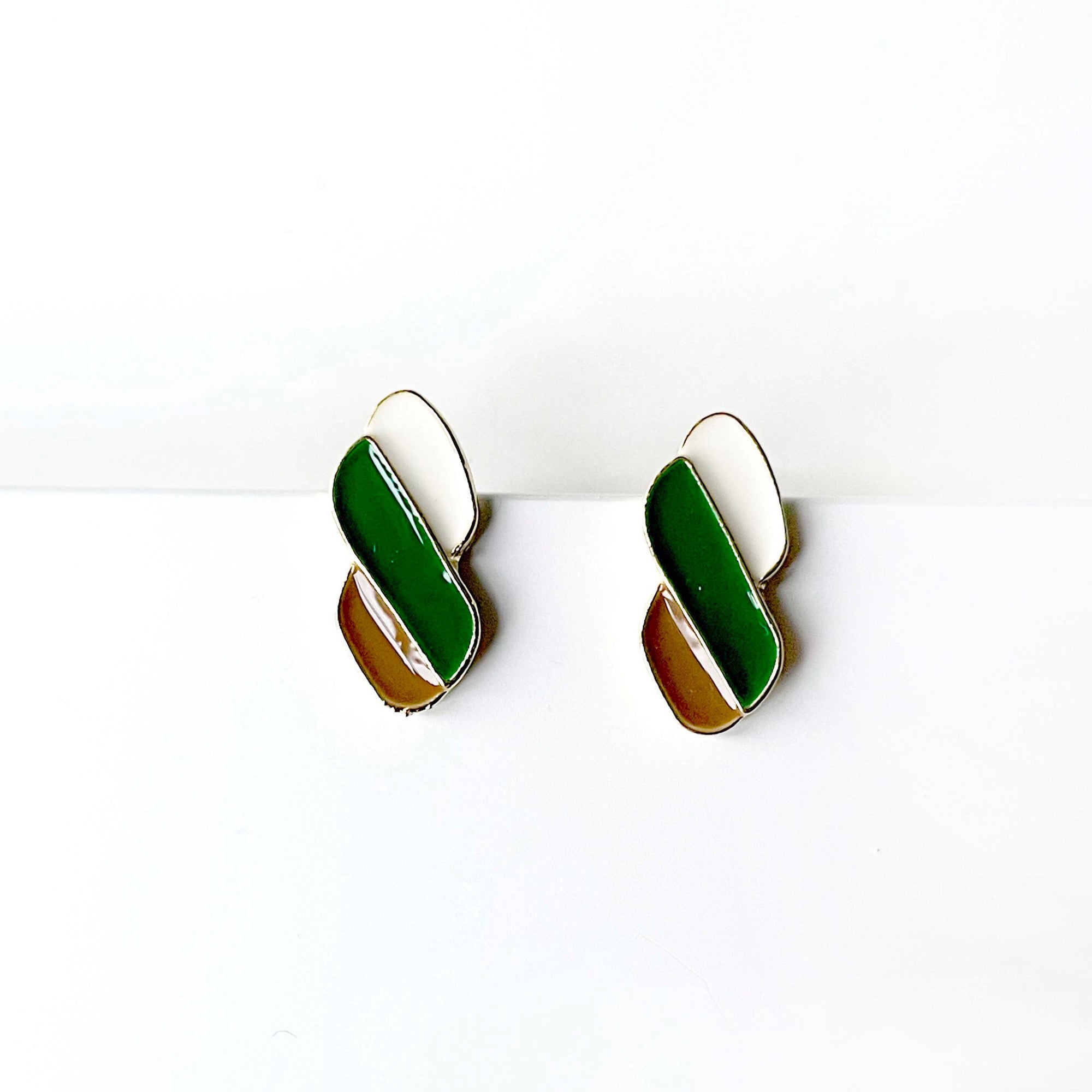 Mikayla Enamel Twist Earrings