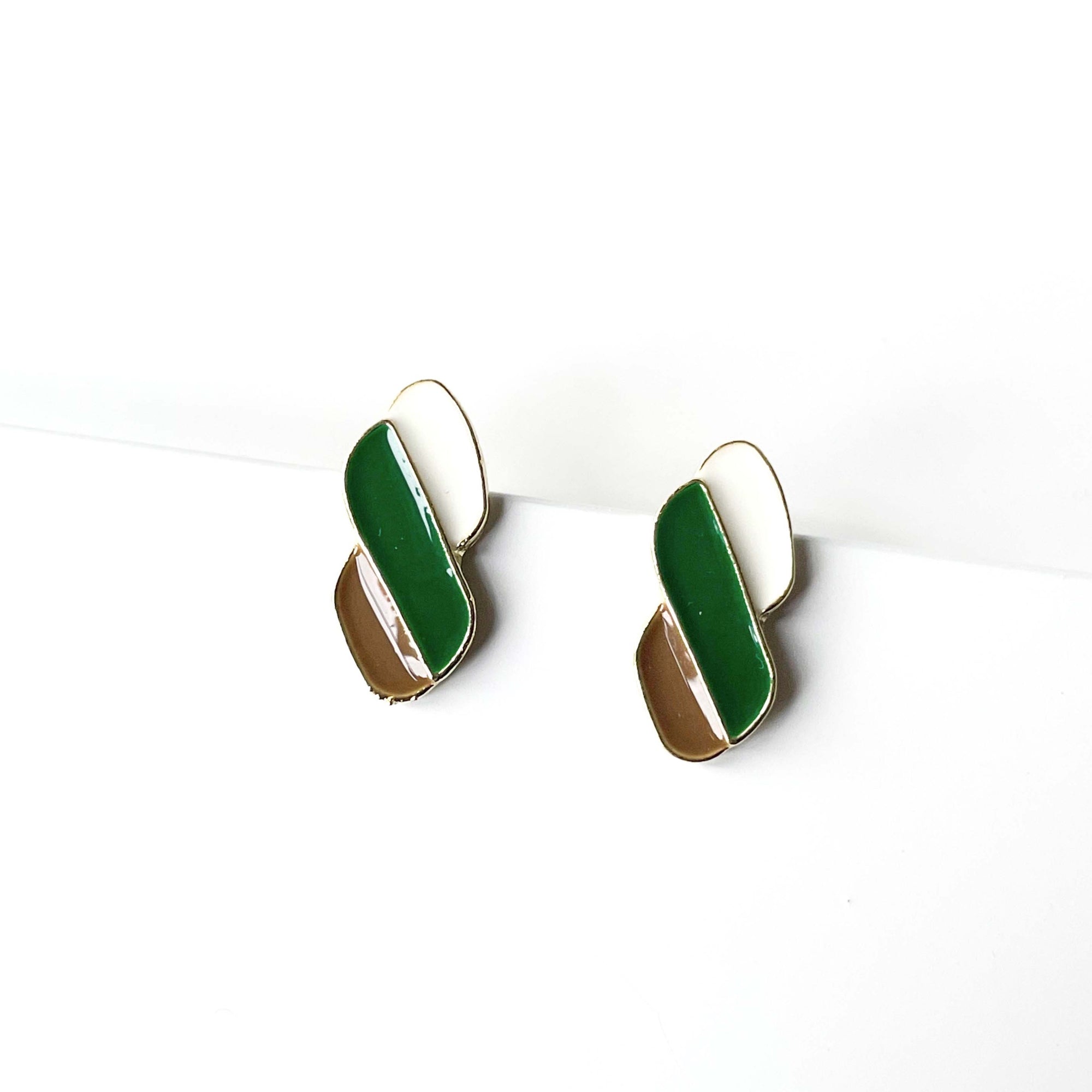 Mikayla Enamel Twist Earrings