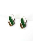 Mikayla Enamel Twist Earrings