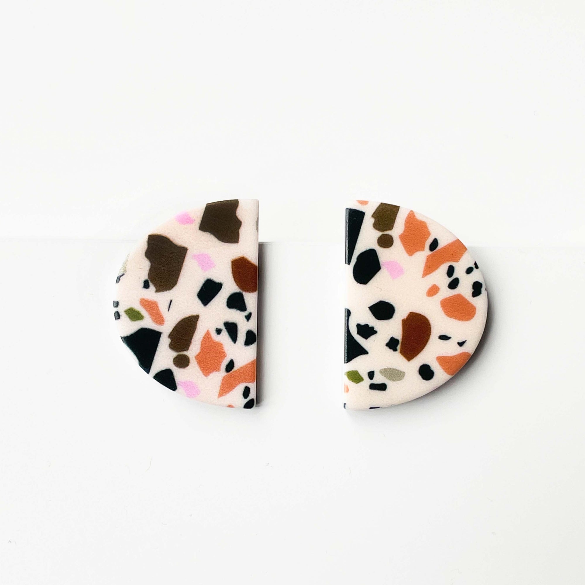 Kayleigh Half Disc Earrings