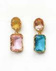 Gracie Mismatch Faceted Jewelled Earrings