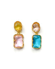 Gracie Mismatch Faceted Jewelled Earrings