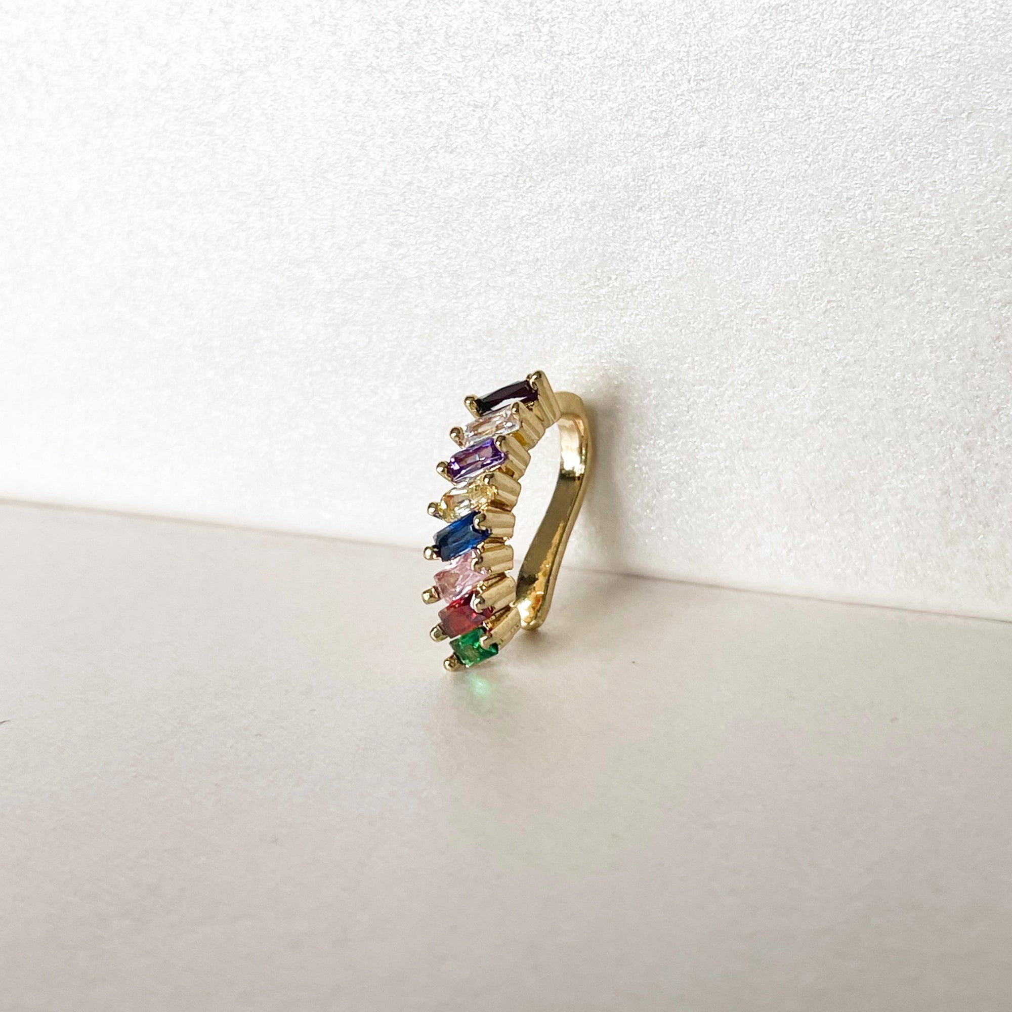 Melodie Gold Multi Jewelled Ear Cuff