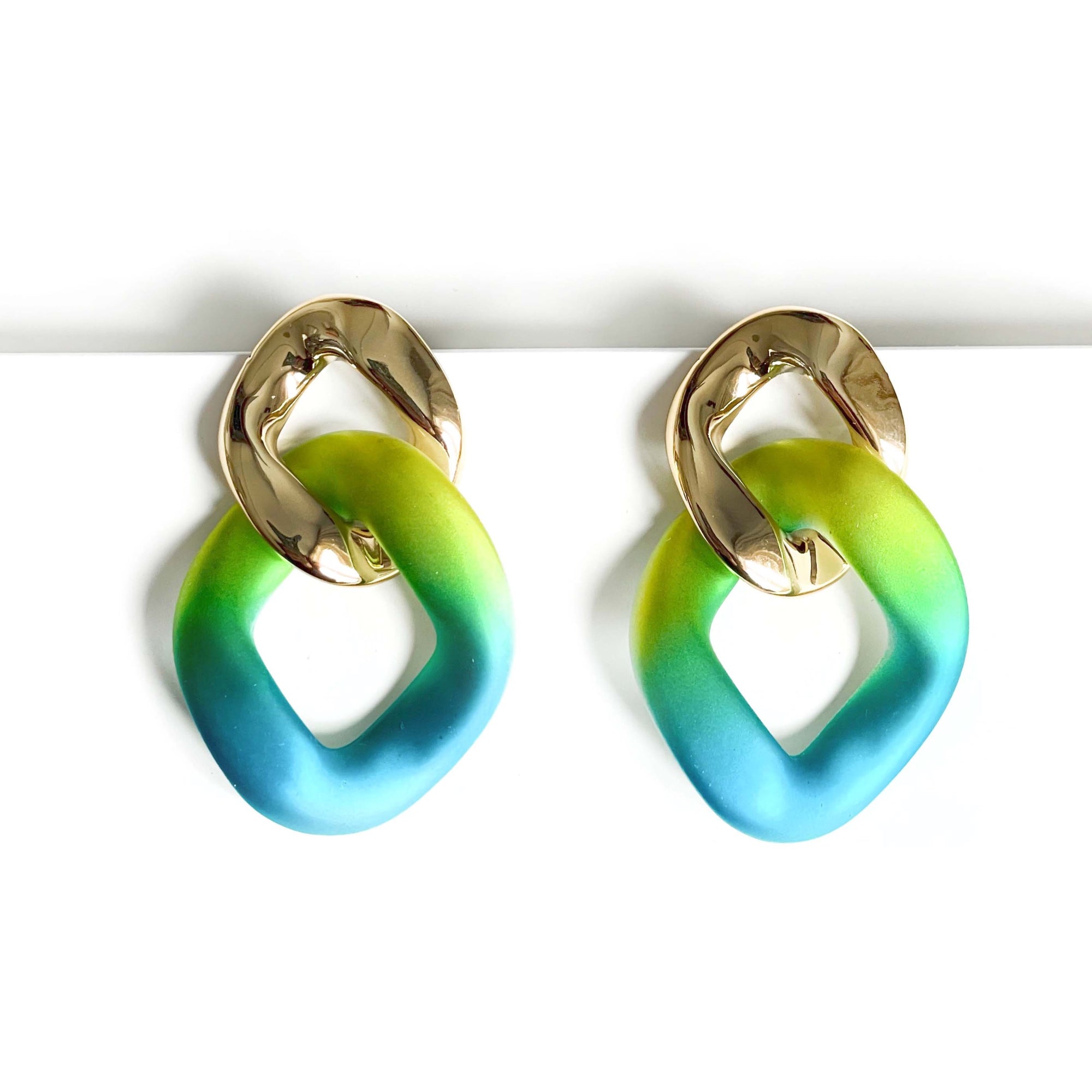 Bryce Aqua Ombre Earrings