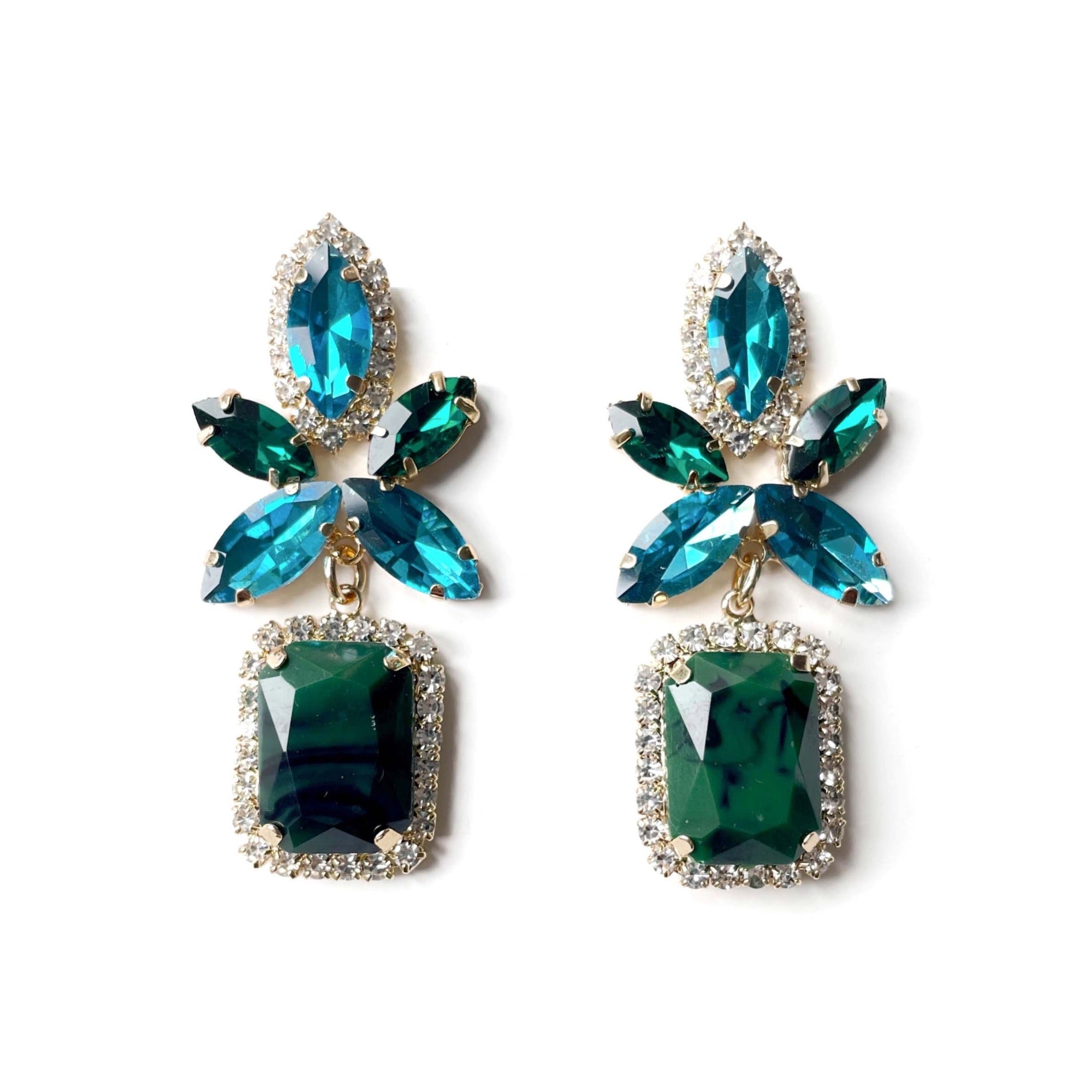 Analucia Statement Jewel Earrings