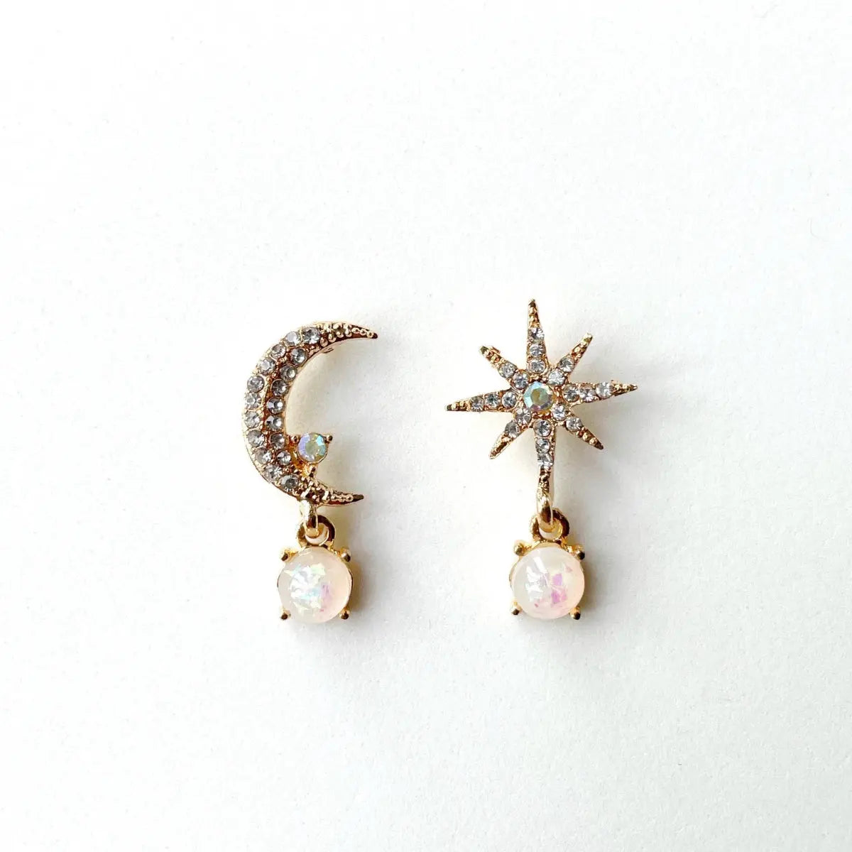 Andromeda Moon Star Mismatch Earrings