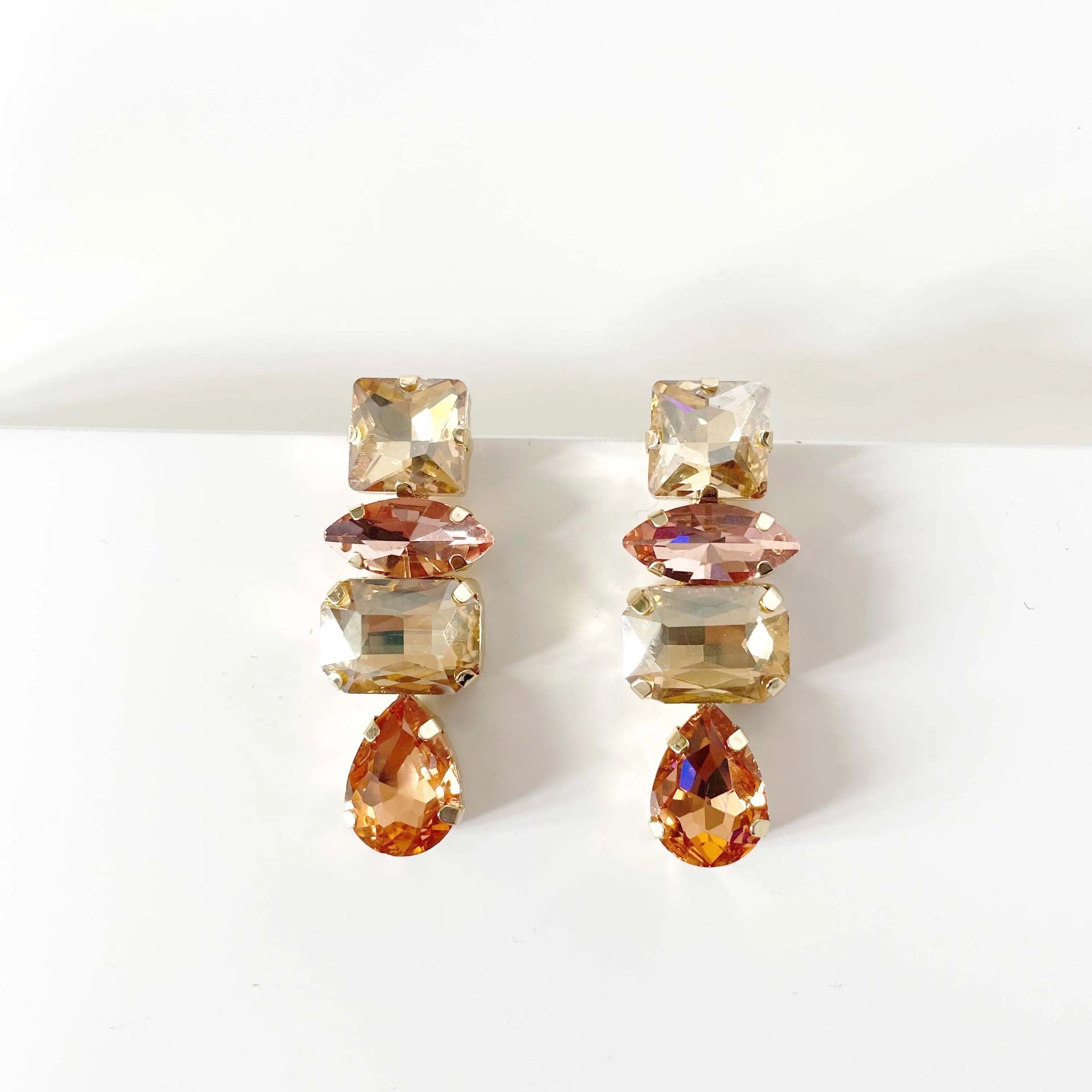 Iliana Rhinestone Drop Earrings