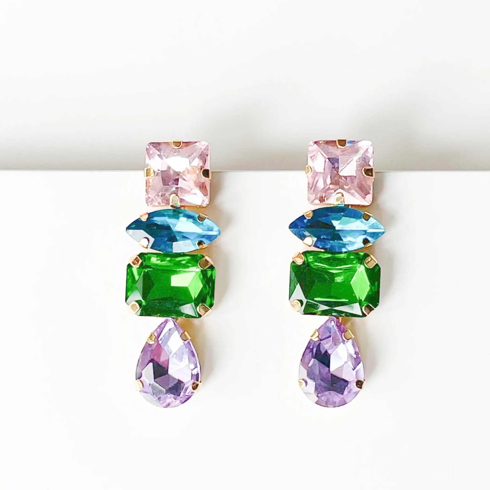 Iliana Rhinestone Drop Earrings