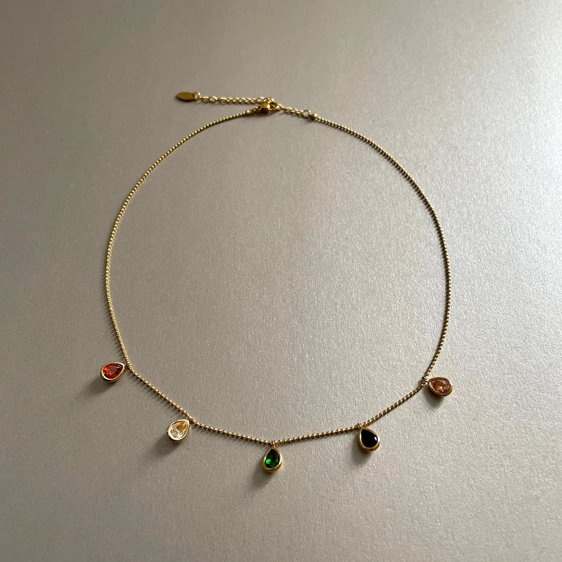 Emilia 18k Plated Jewel Necklace