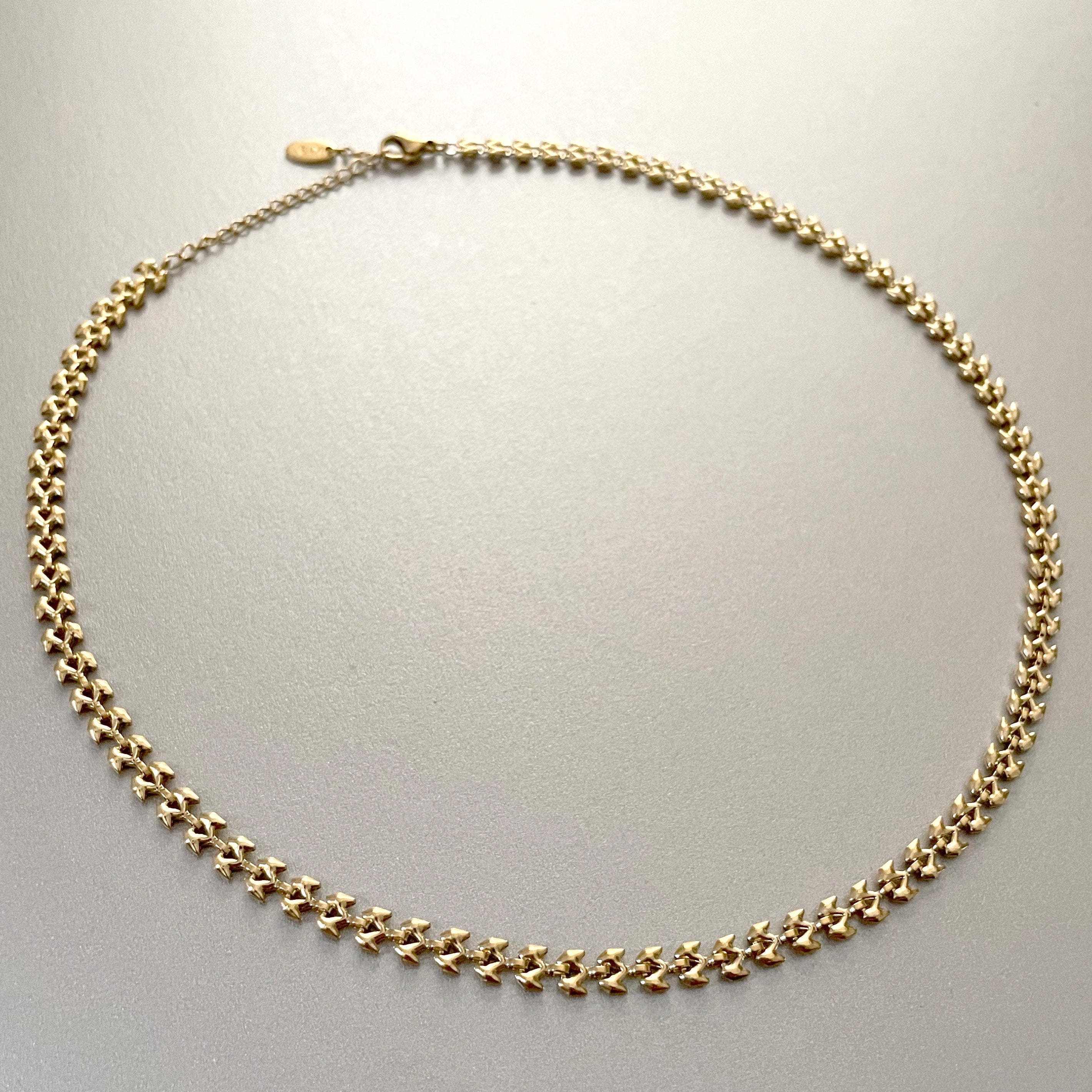Capri Luxe 18k Gold Plated Textured Chain