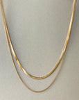 Milan Luxe 18k Gold Plated Double Layer Chain