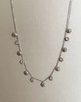Hanaali  Silver Tone Shell Necklace