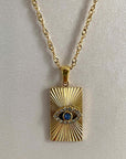 Domenique Luxe 18k Gold Pendant Necklace