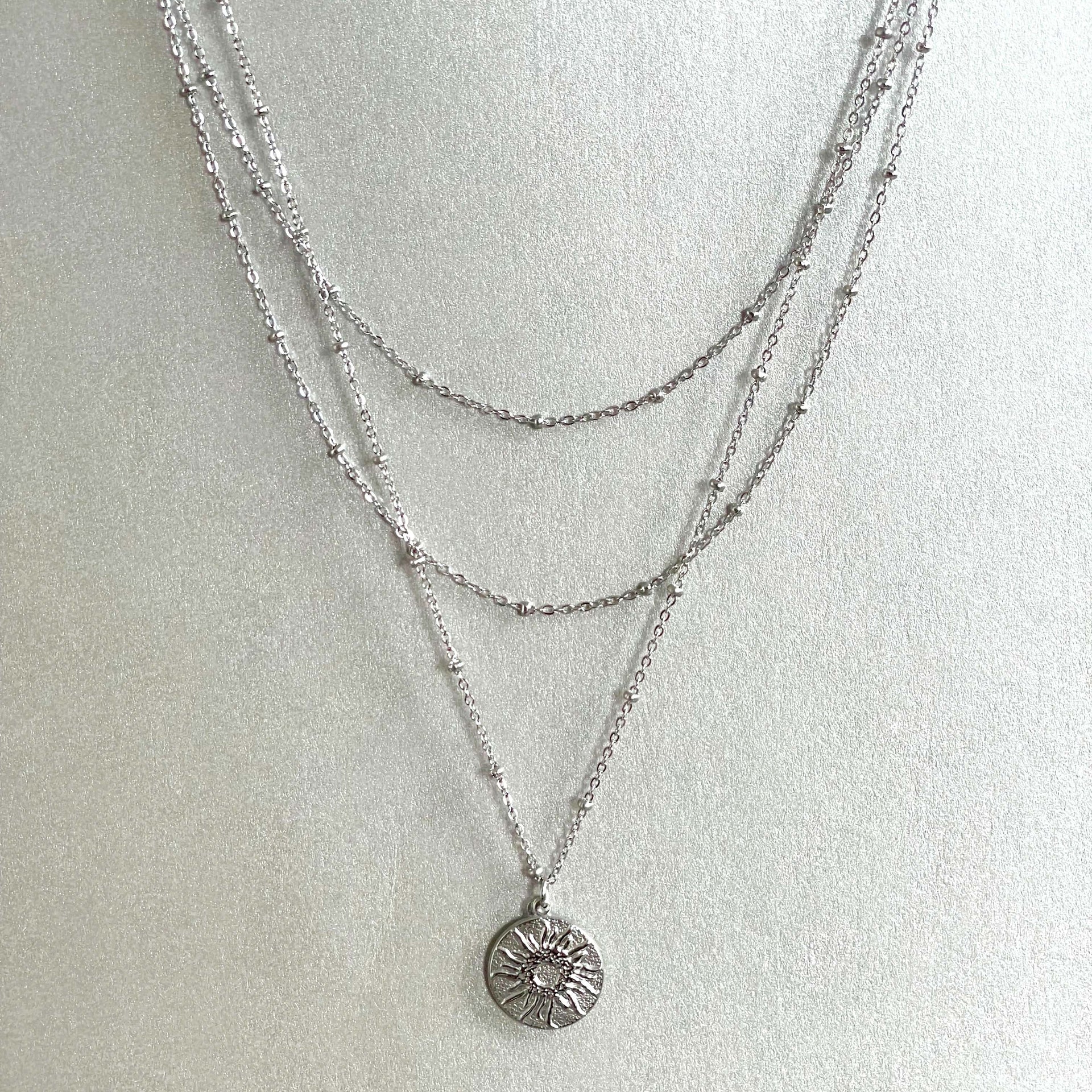 Orion Triple Layer Sunburst Necklace