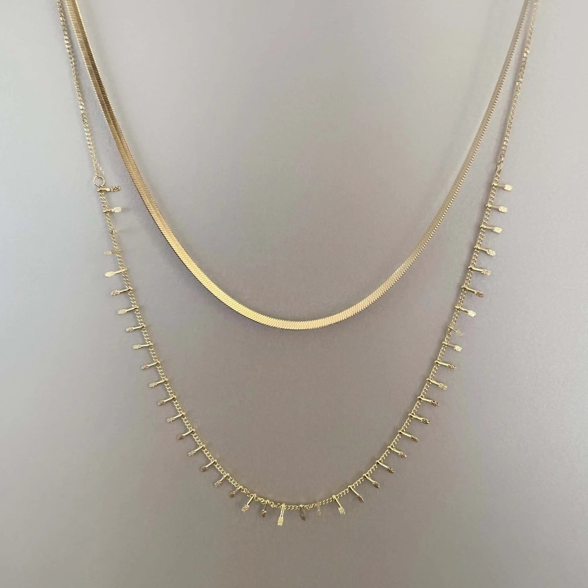 Elisaria 18k Plated Layered Necklace