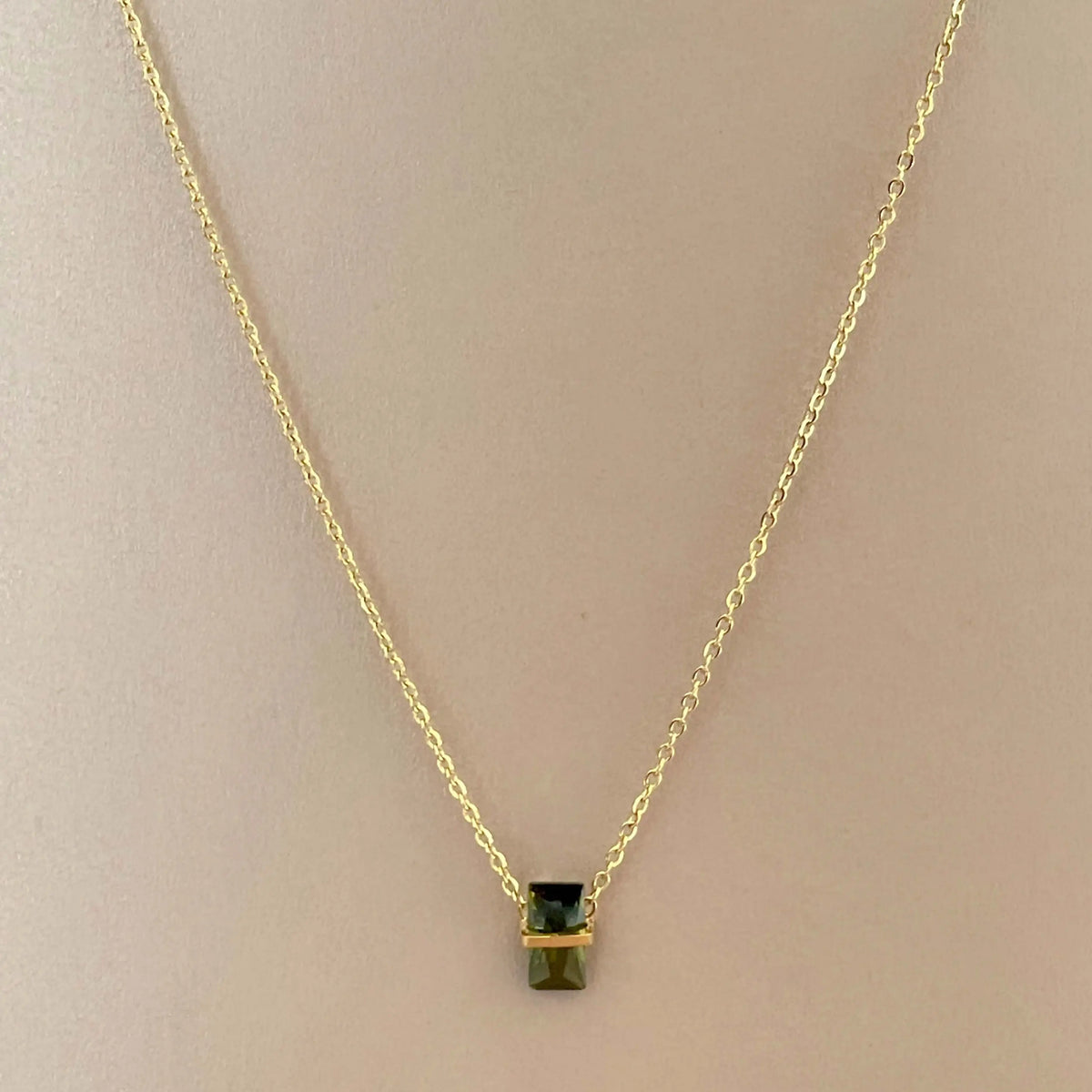 Anais Luxe 18k Gold Plated Minimalist Necklace Luxe Tones