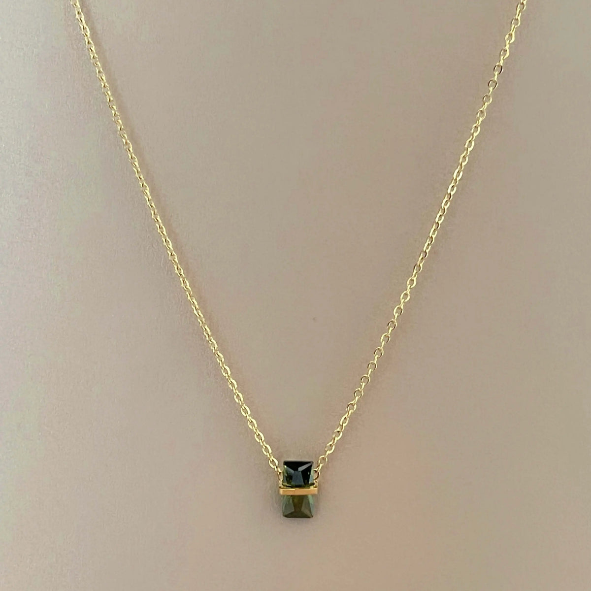 Anais Luxe 18k Gold Plated Minimalist Necklace Luxe Tones