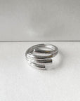 Dari Contemporary Silver Tone Ring