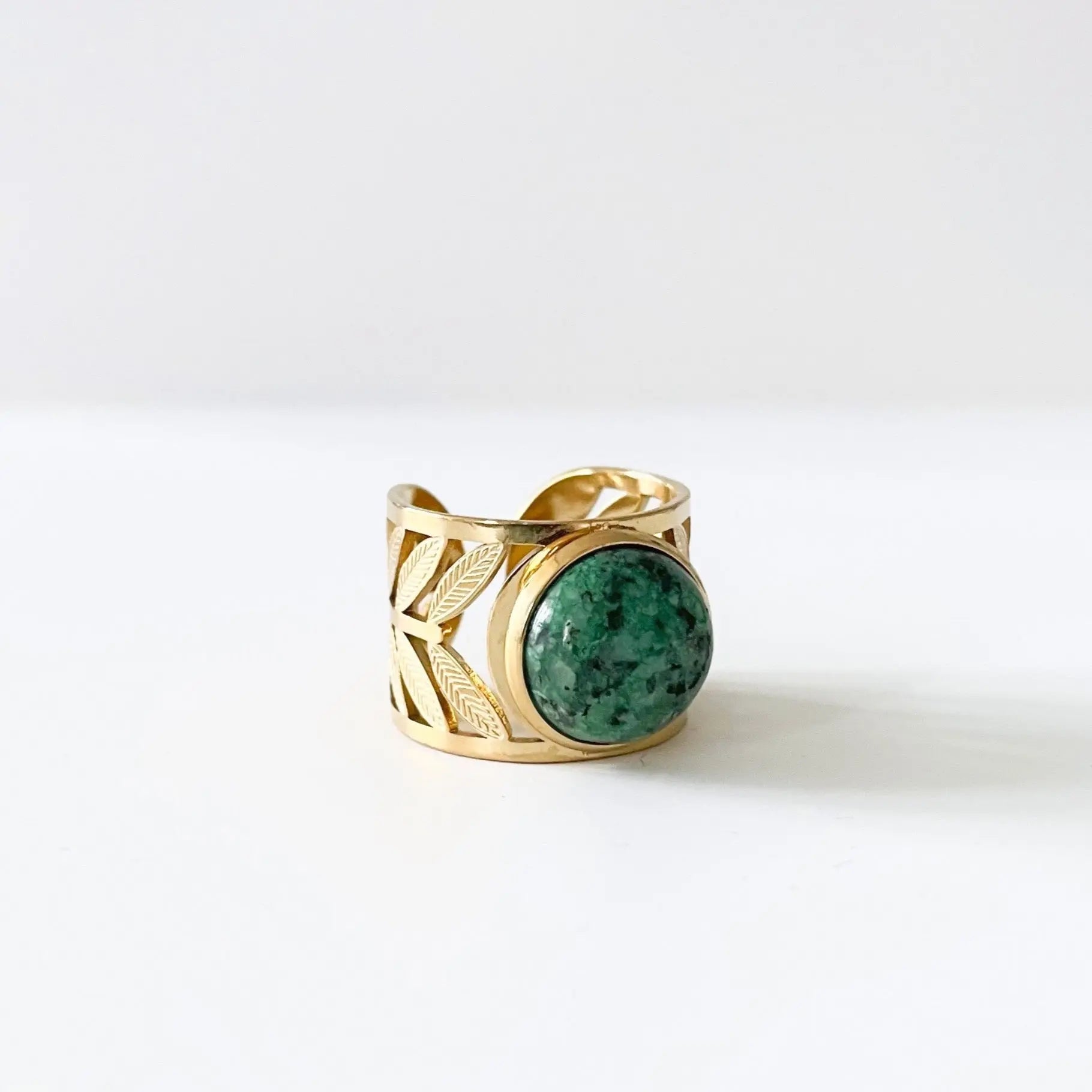 Zariya 18k Plated Statement Stone Ring