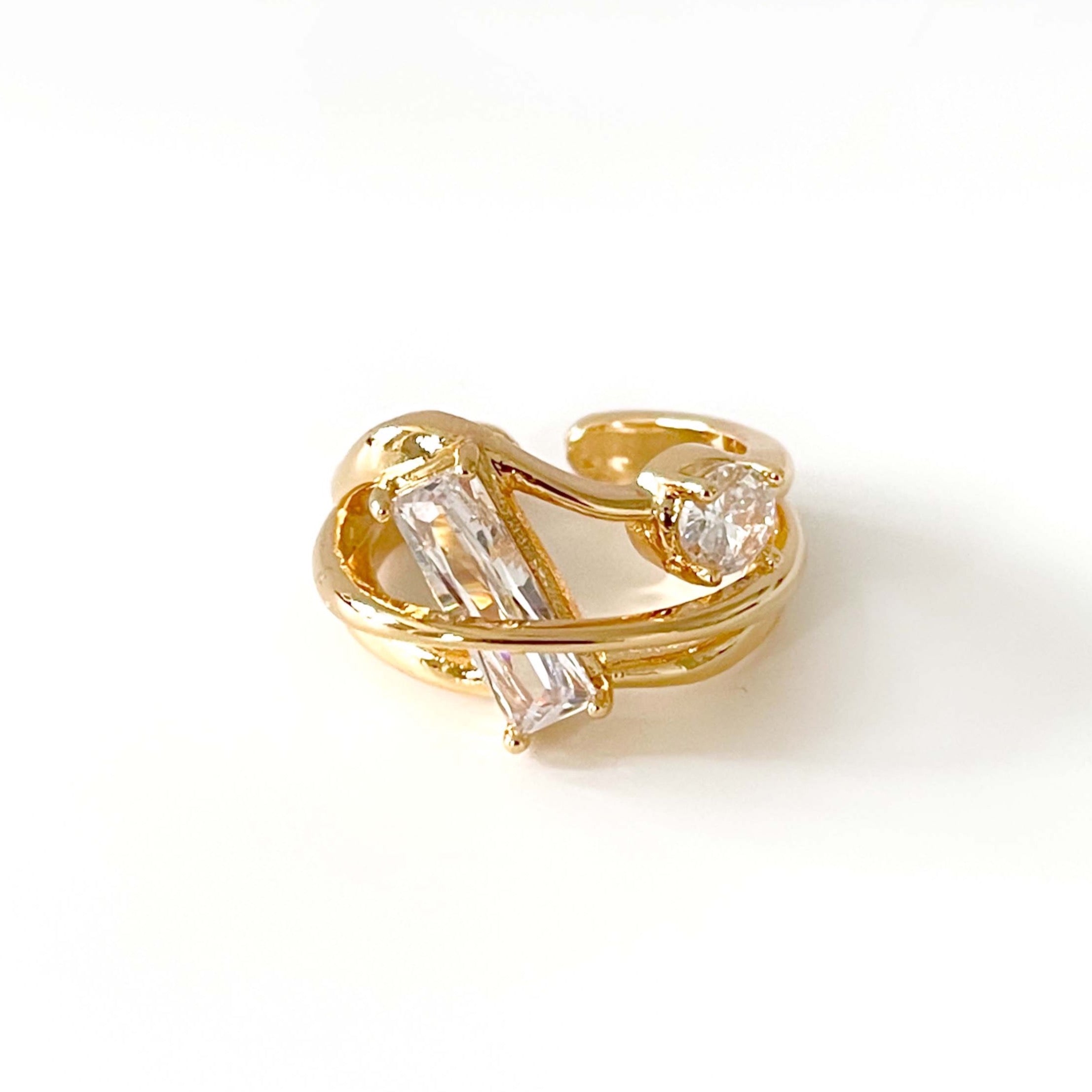 Luciana Gold Statement Jewel Ring