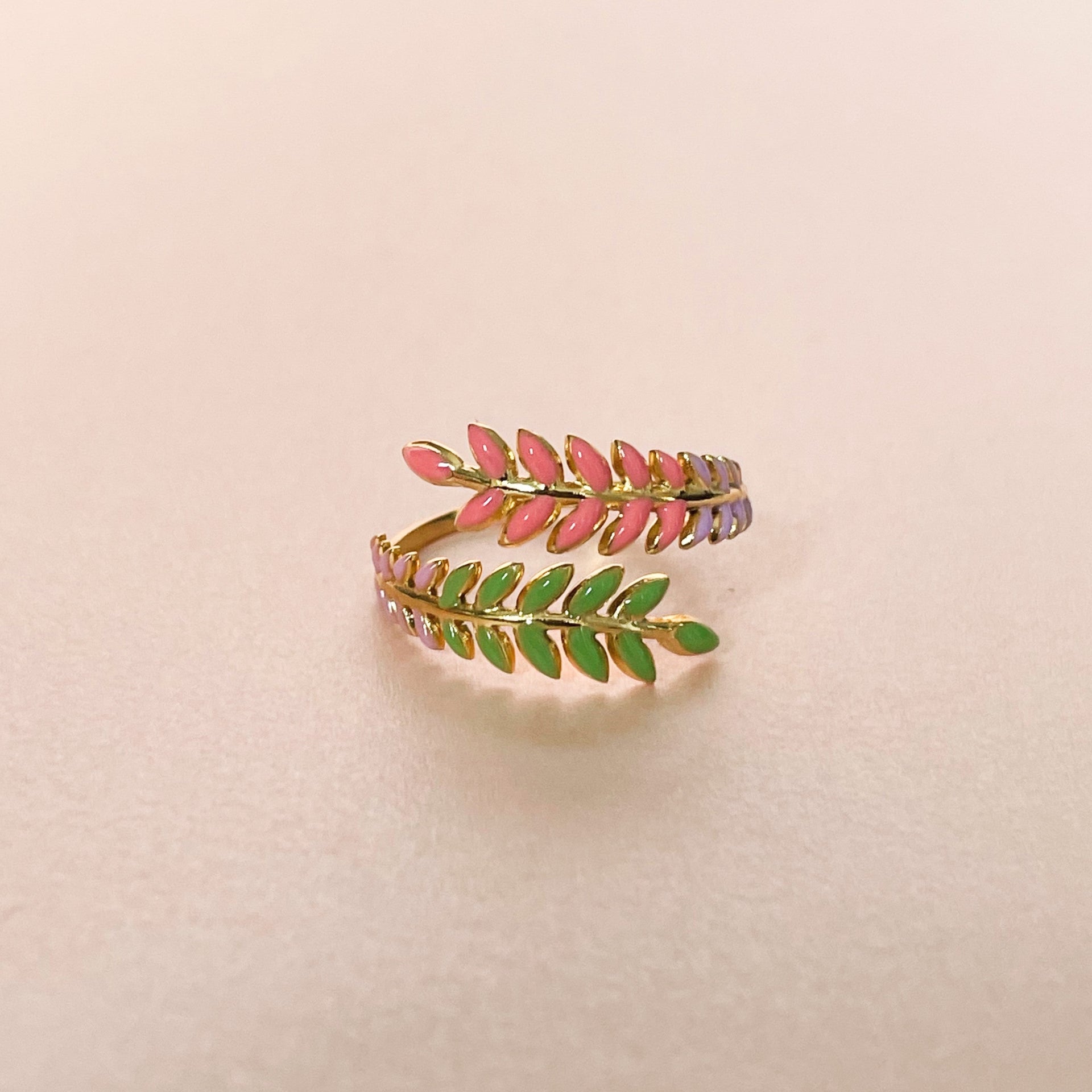 Angel 18k Plated Wreath Ring