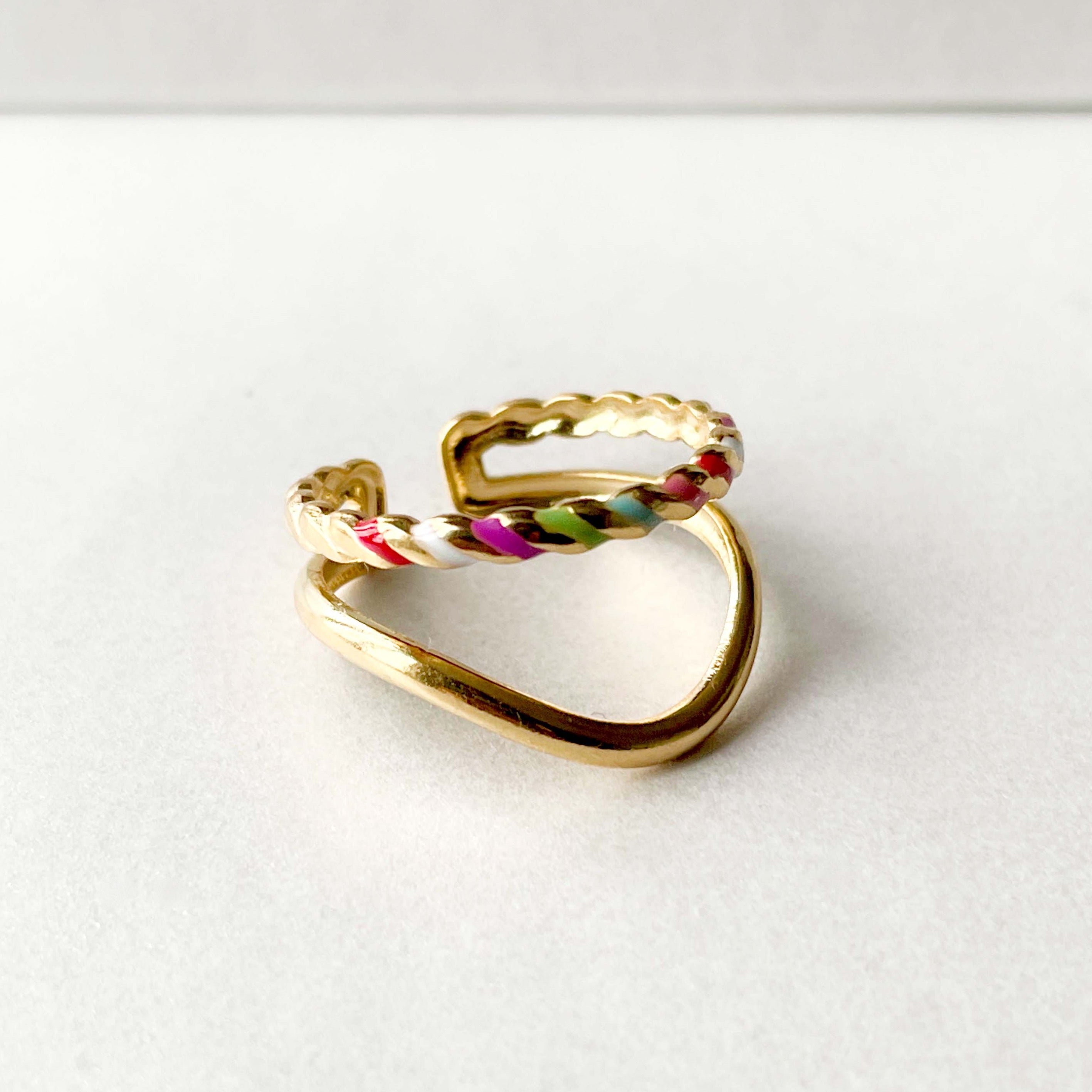 Faith Luxe 18k Gold Plated Ring