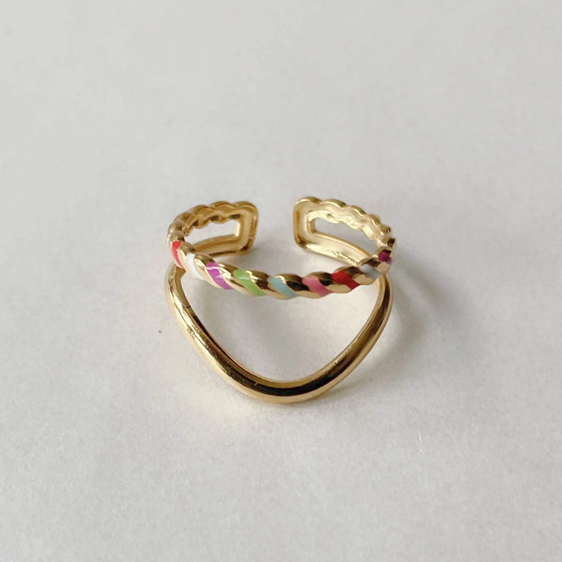 Faith 18k Plated Ring