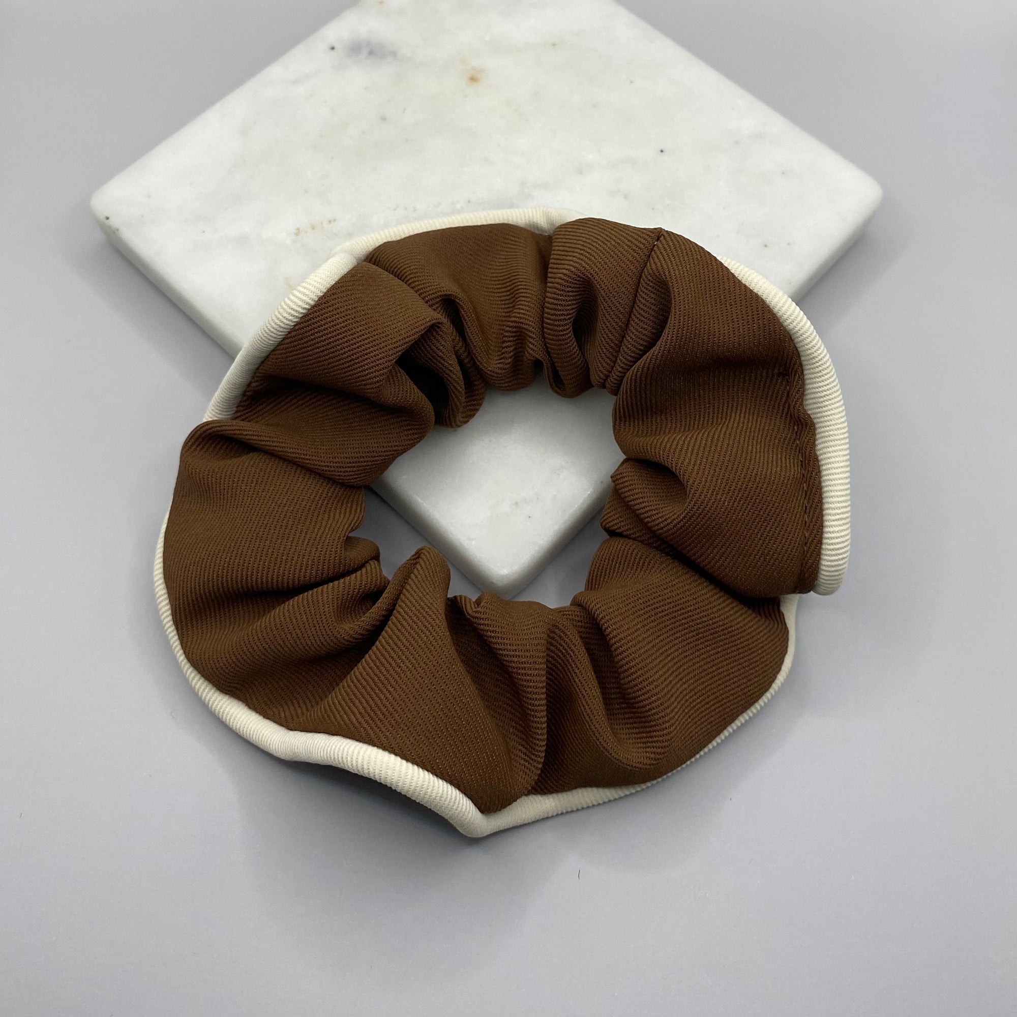 Elegant Brown Scrunchie