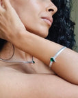 Serena Luxe Emerald Teardrop Jewel Bracelet
