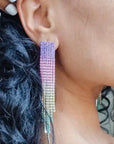 Sienna Ombre Rainbow Drop Earrings