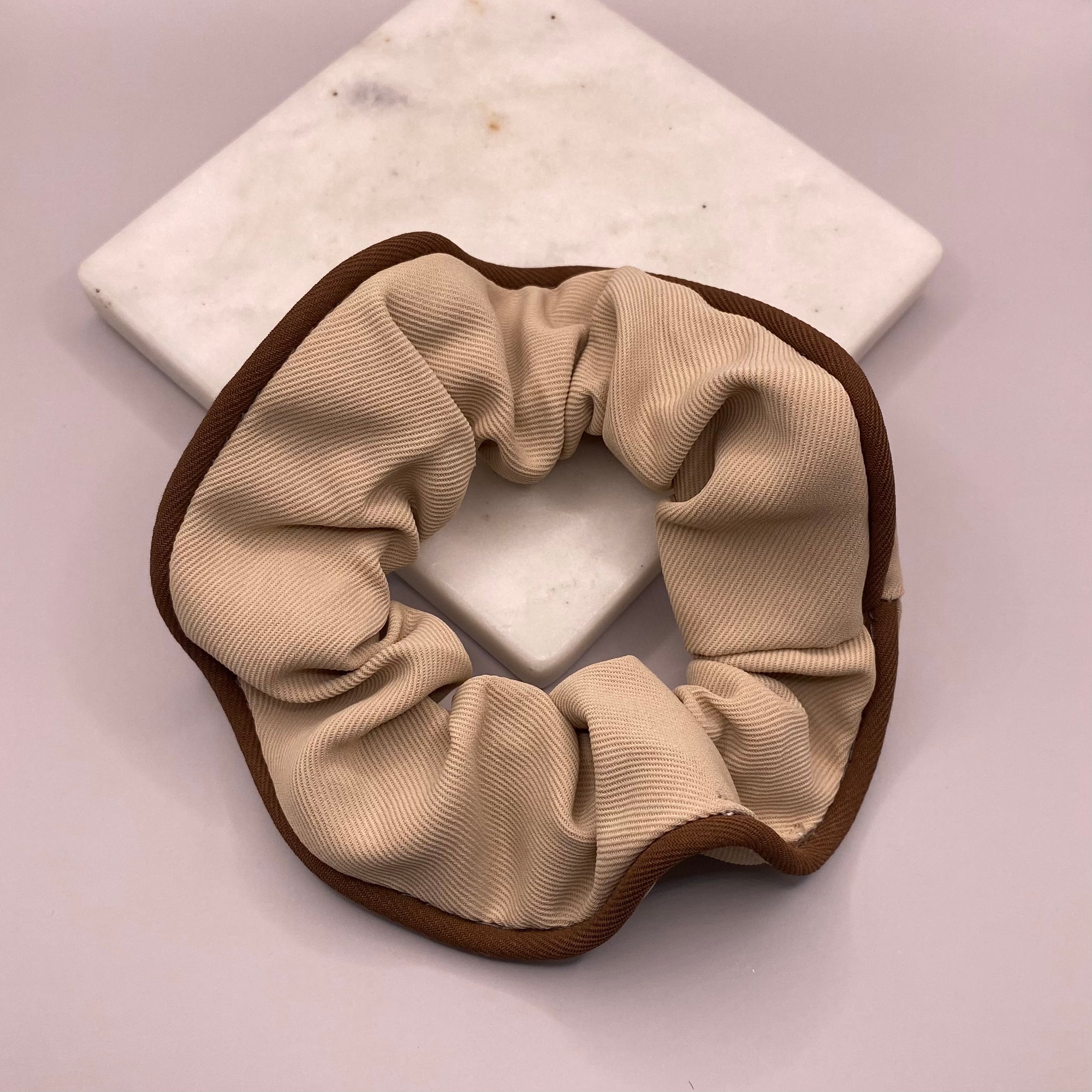 Hair Beige Scrunchie