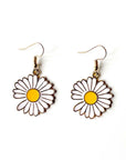 Daisy Enamel Charm Earrings